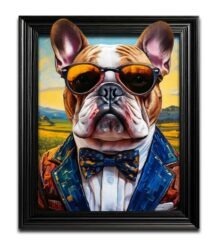 Funky British BullDog Wall Art