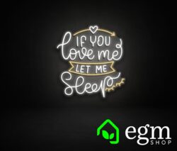 Love Sleep Neon Light