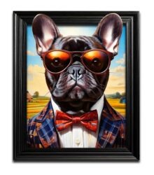 Funky French BullDog Wall Art
