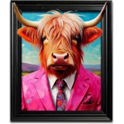 Funky Cow Weather Proof Wall Art