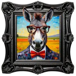 Funky Donkey Garden Wall Art