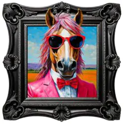 Extra Funky Horse Wall Art