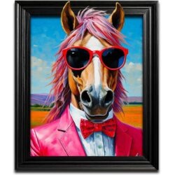 Funky Horse Weather Proof Wall Art