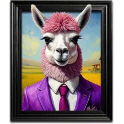 Funky Llama Weather Proof Wall Art