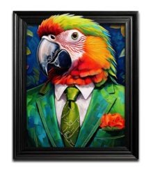 Funky Parrot Weather Proof Wall Art