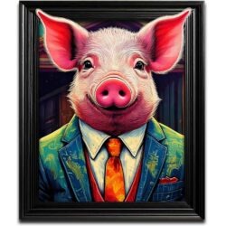 Funky Pig Weather Proof Wall Art