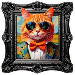 Extra Funky Ginger Cat Wall Art