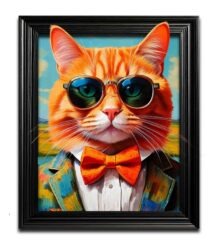Funky Ginger Cat Wall Art