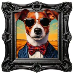 Extra Funky Jack Russell Terrier Pet Dog Wall Art
