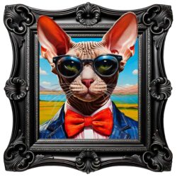 Extra Funky Sphynx Cat Wall Art