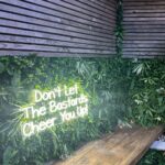 zen faux panel with led neon
