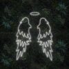 angel wings led lights with halo down