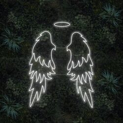 angel wings led lights with halo down