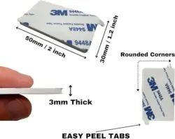 Fast mounting sticky pads for signs