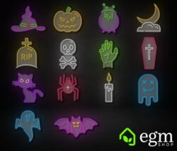 Halloween Neon lights and signs
