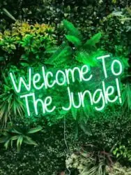 Welcome to the Jungle LED Neon Sign (Pre-made)
