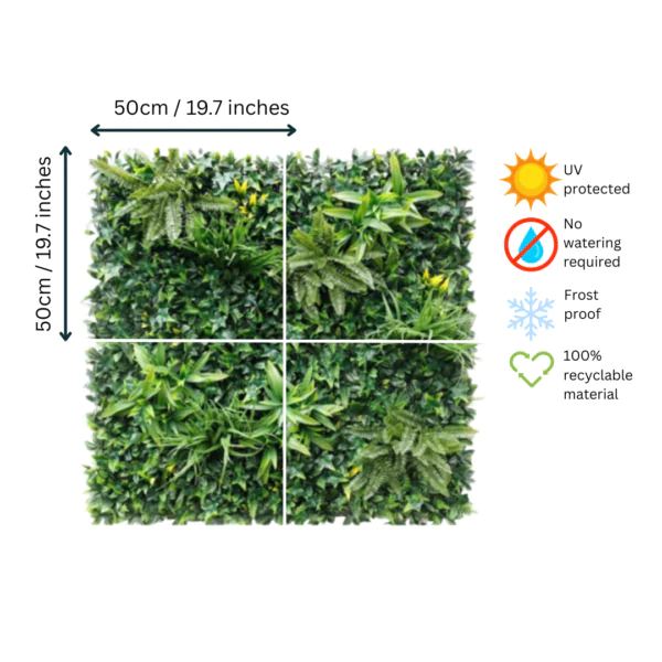 Jungle Artificial Wall Panel 50cm