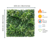 Jungle FR Artificial Wall Panel 1m