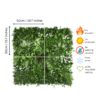 Spring White FR Artificial Wall Panel 50cm