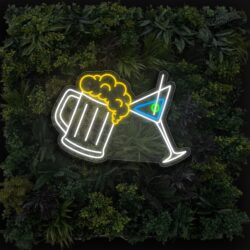 beers and fizz led neon light for your bar
