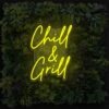 chill&grill led neon sign for your garden