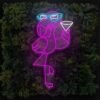 flamingo led neon sign for bars