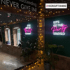 lets get this party started neon light