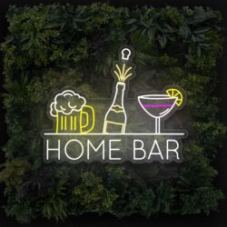 home bar led neon sign for bars