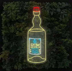 Rum Bottle LED Neon Sign