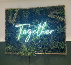 'Together' neon sign