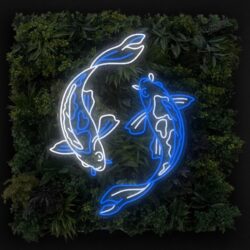 Koi Fish LED Neon Sign (Blue)