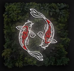 Koi Fish LED Neon Sign (Orange)