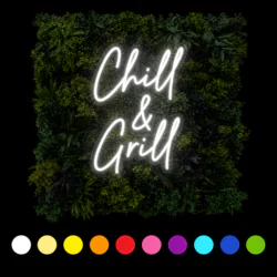 Chill & Grill LED Neon Sign (colour options)