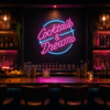 cocktail & dreams led sign