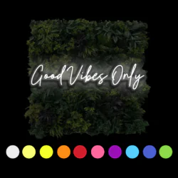 Good Vibes Only LED neon sign (colour options)