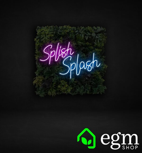 Splish splash led neon sign