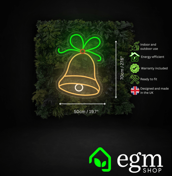 xmas bell led medium